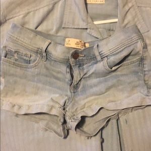 Light-wash Hollister jean shorts